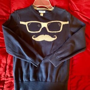 Fun navy blue boys sweater